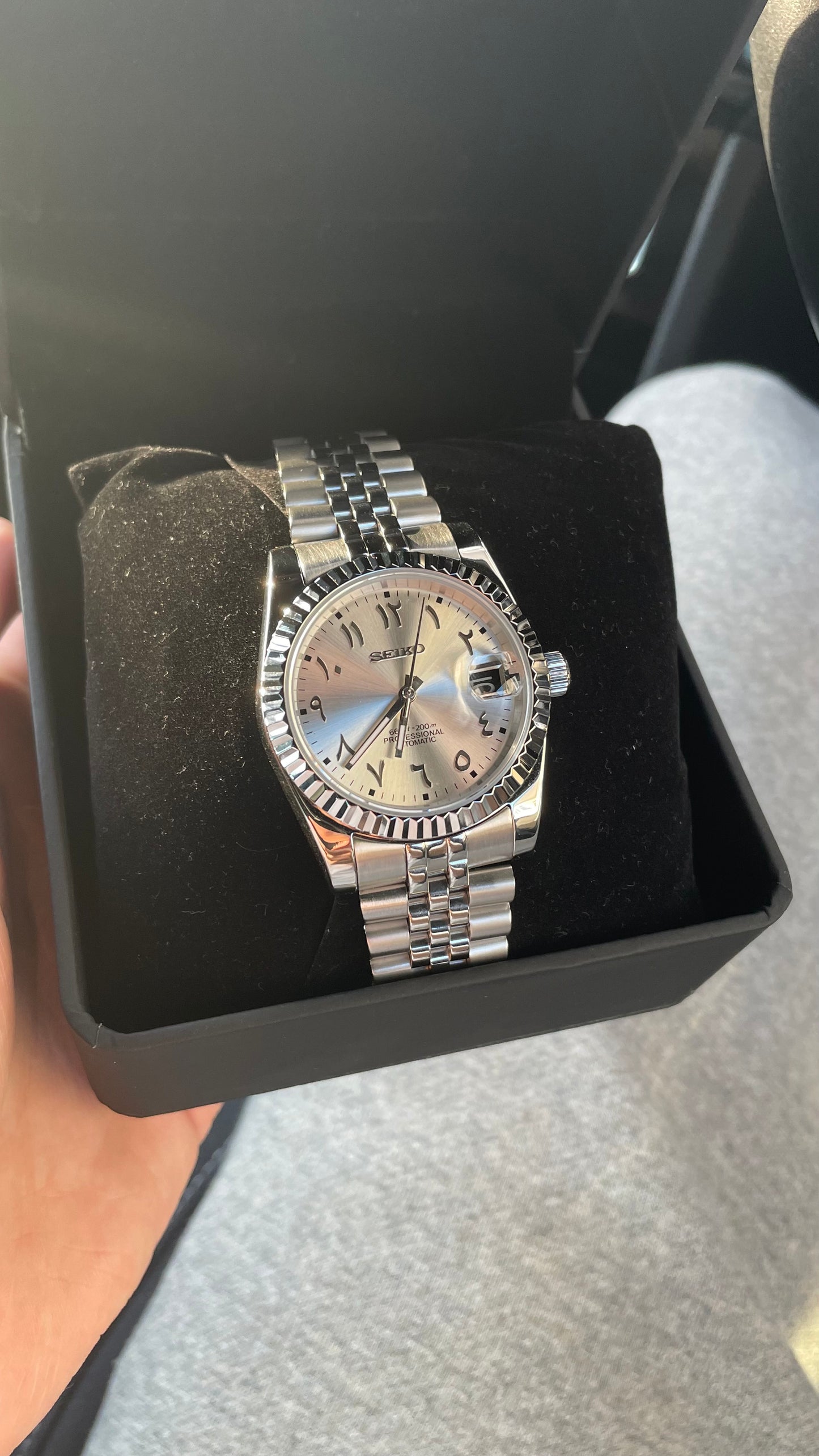 Seiko Arabic Whiteface datejust 36mm - custom NH35 automatic